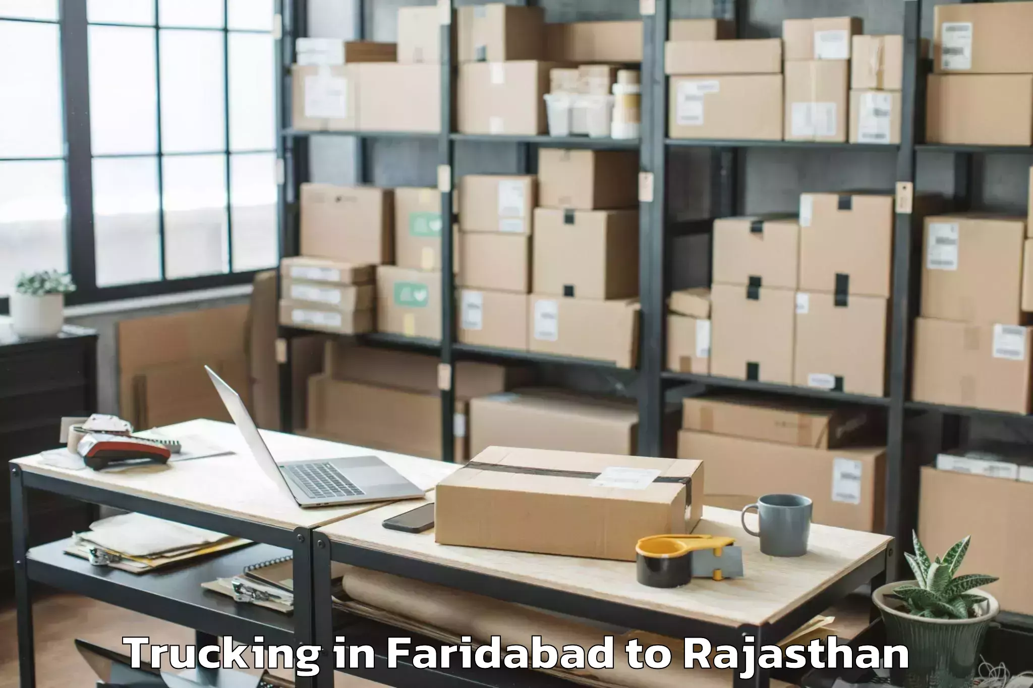 Book Your Faridabad to Hindaun Trucking Today